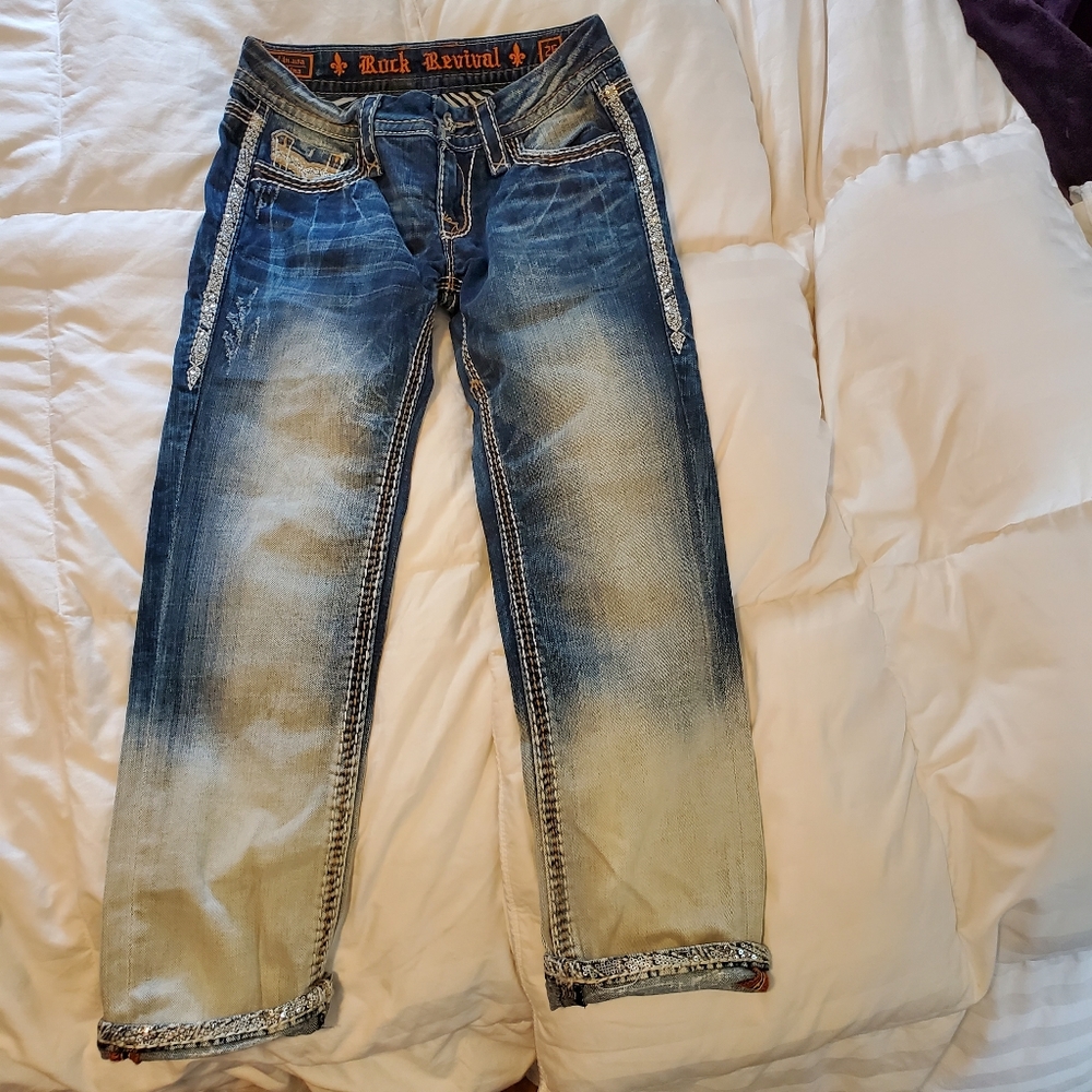 Womens Rock revival capri Aroa 26